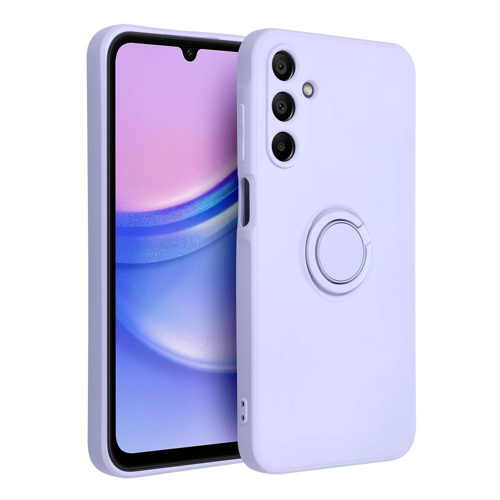 Aizsargvāciņš Samsung A15 5G / A15 4G – SILICONE RING, violets — attēls 3