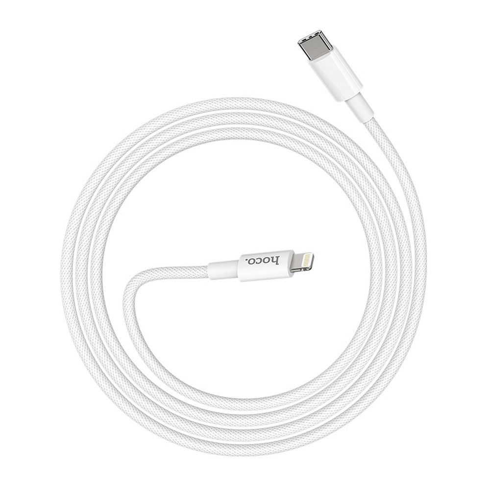 HOCO cabel Type C to Lightning PD 3A 20W X56 1 m white — attēls 3