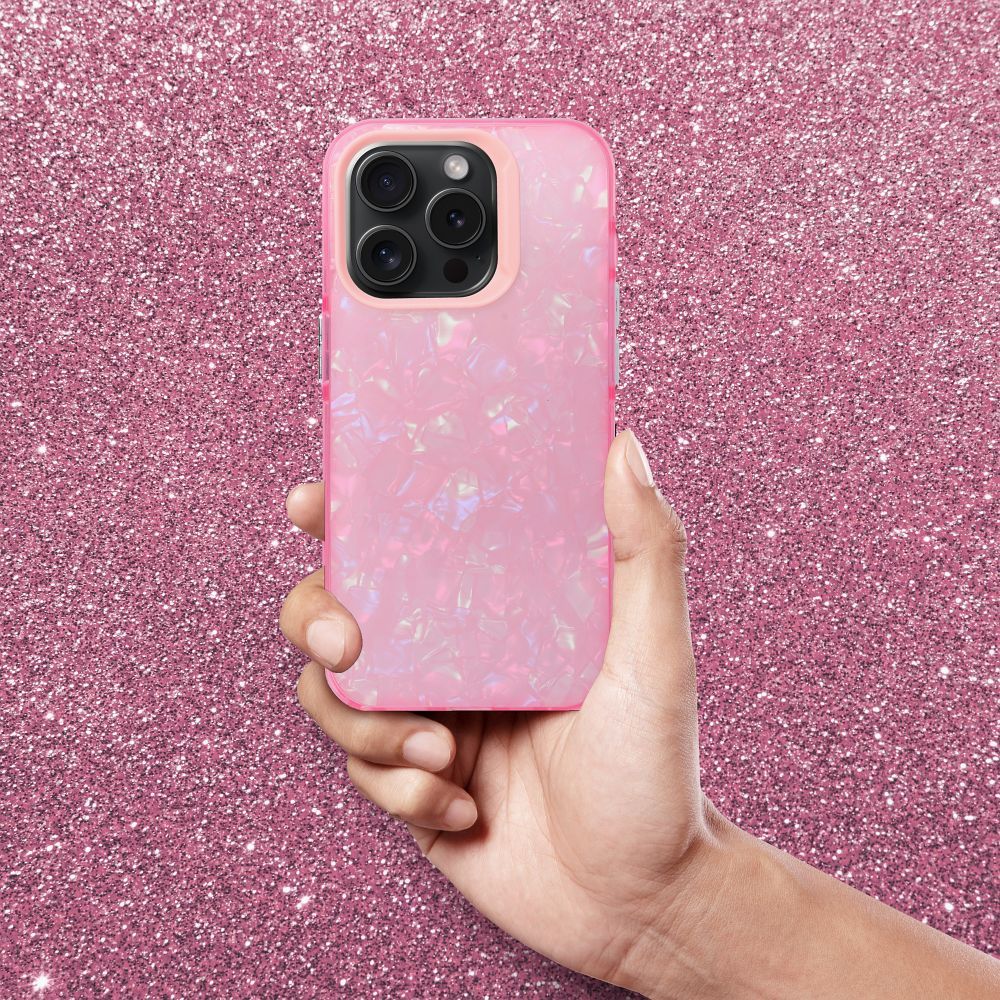 Aizsargvāciņš iPhone 16 PRO – TUTTI FRUTTI, rozā — attēls 3
