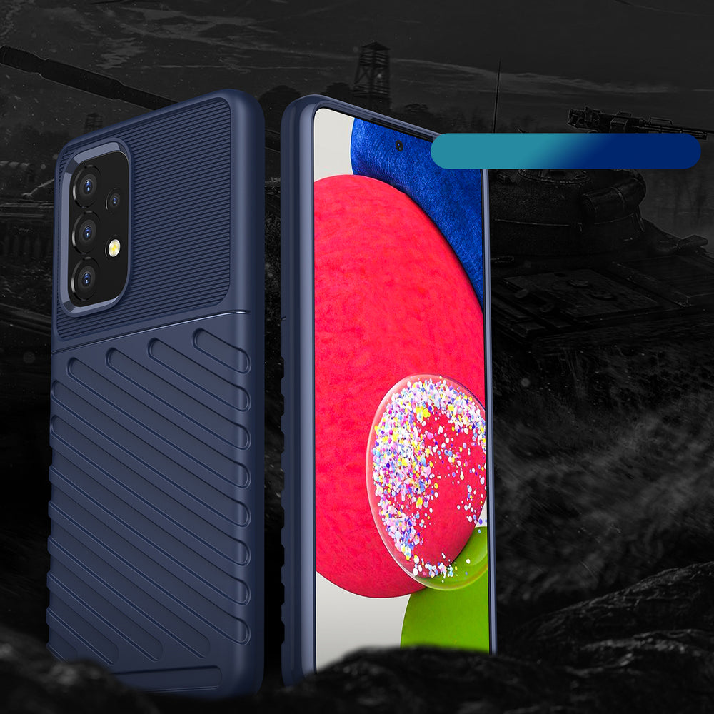 Aizsargvāciņš Samsung Galaxy A53 5G – Thunder flexible armored, zils — attēls 2