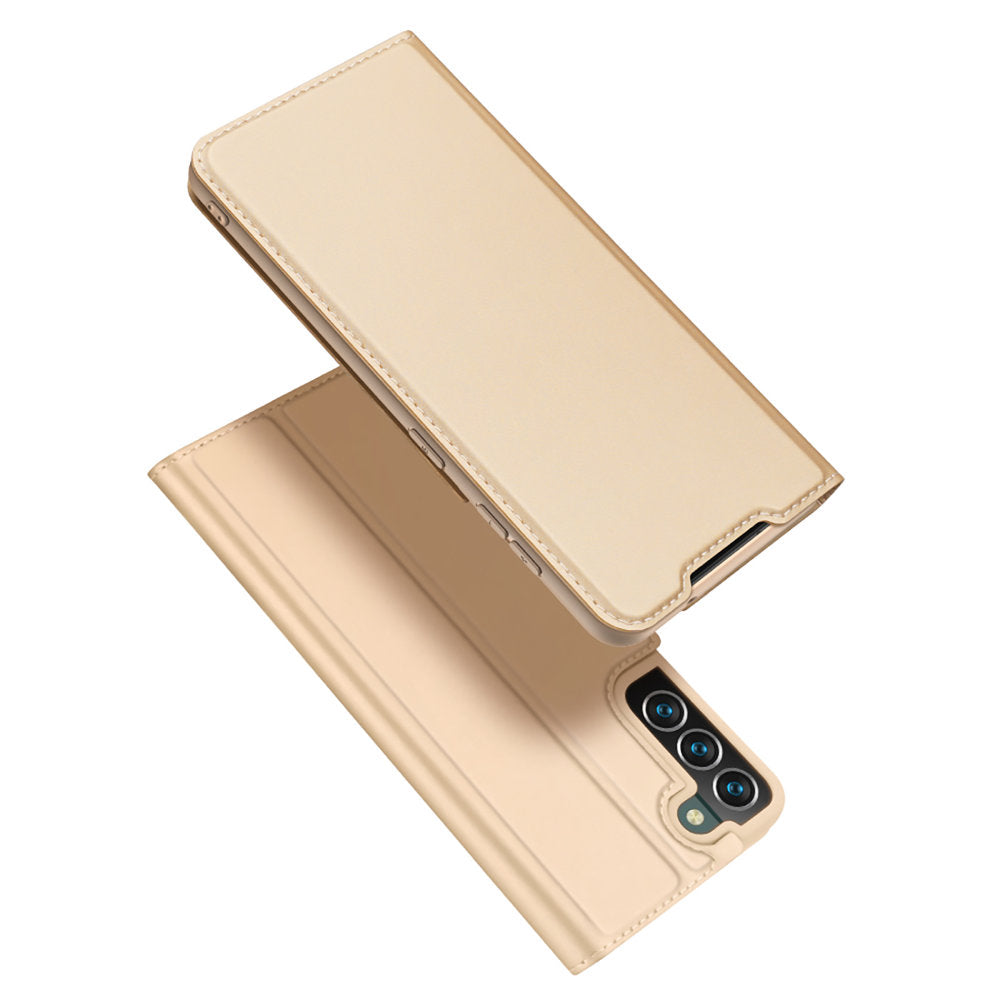 Aizsargvāciņš Samsung Galaxy S22 + (S22 Plus) – Dux Ducis Skin Pro Holster Flip, zelta