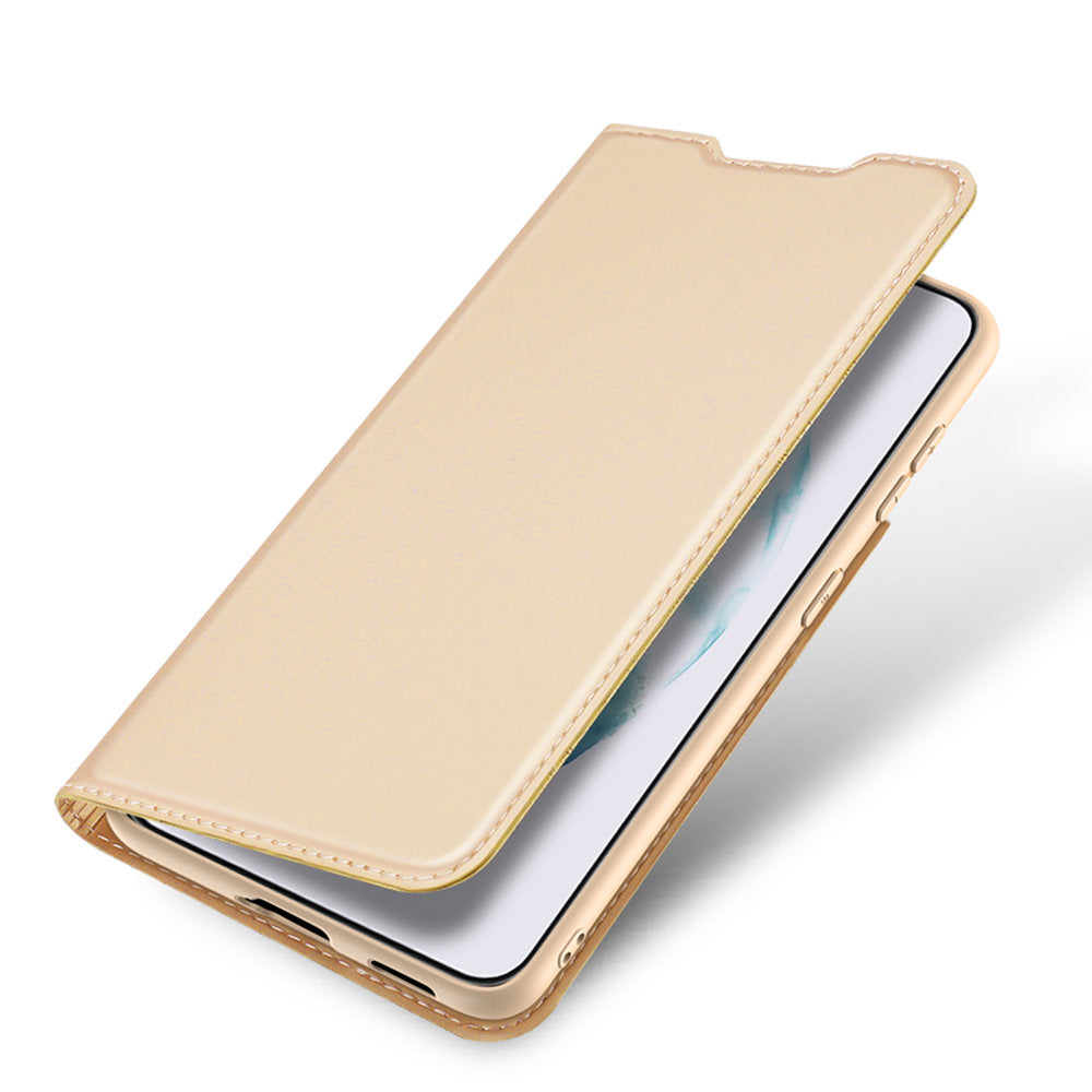 Aizsargvāciņš Samsung Galaxy S22 + (S22 Plus) – Dux Ducis Skin Pro Holster Flip, zelta — attēls 4