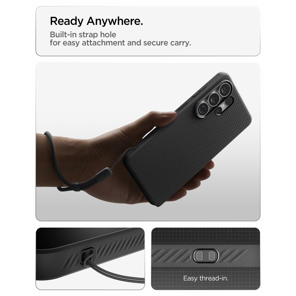 Spigen Liquid Air aizsargvāciņš Samsung Galaxy S26 Ultra, melns