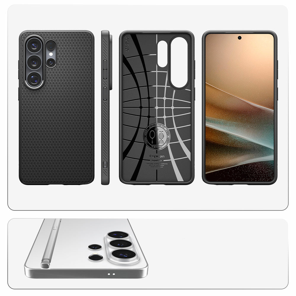 Spigen Liquid Air aizsargvāciņš Samsung Galaxy S26 Ultra, melns