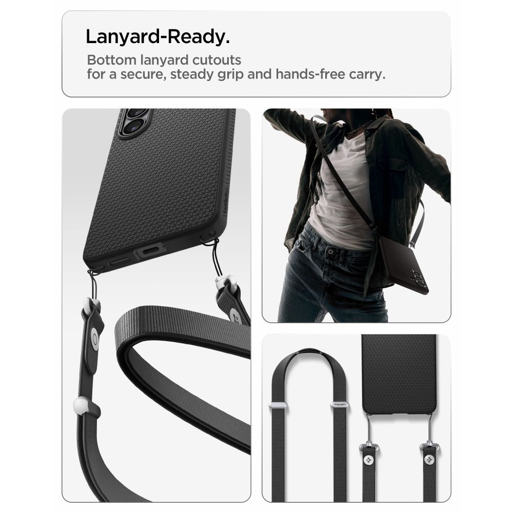 Spigen Liquid Air Mag MagSafe aizsargvāciņš Samsung Galaxy S26+, matēti melns