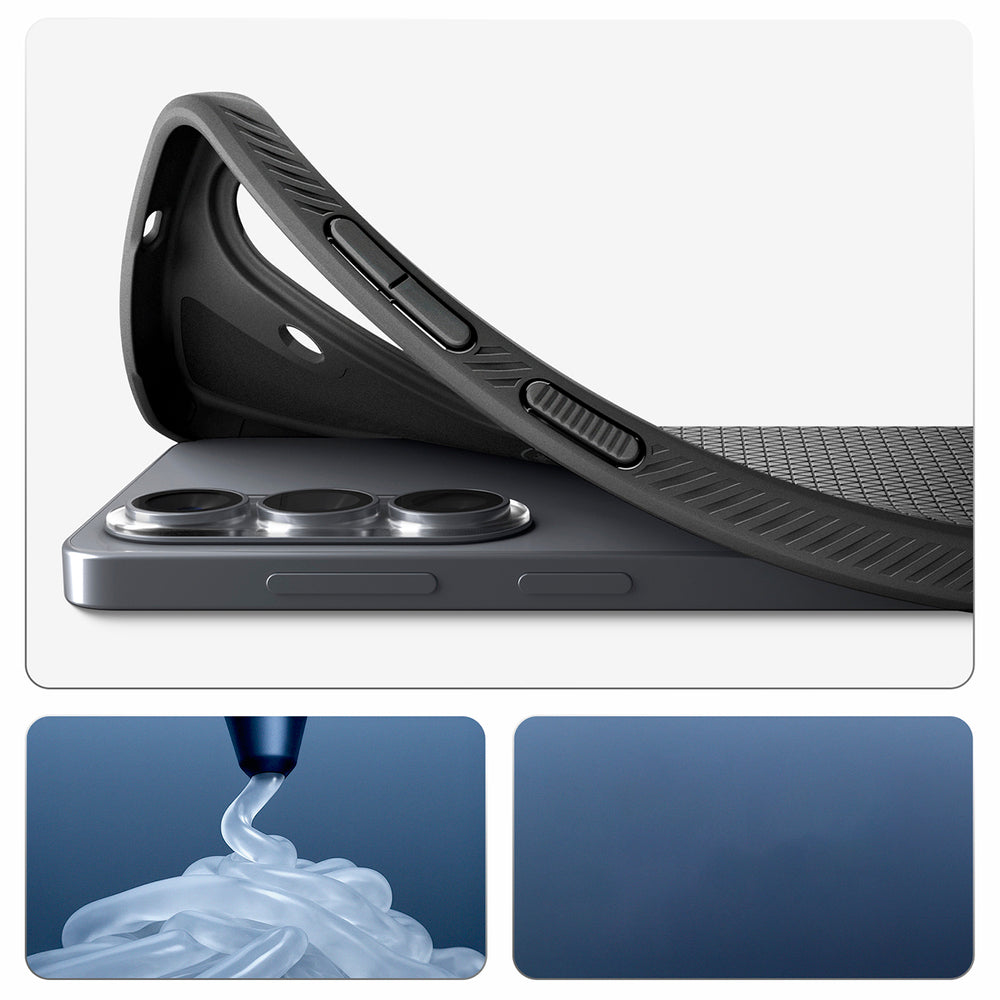Spigen Liquid Air Mag MagSafe aizsargvāciņš Samsung Galaxy S26+, matēti melns