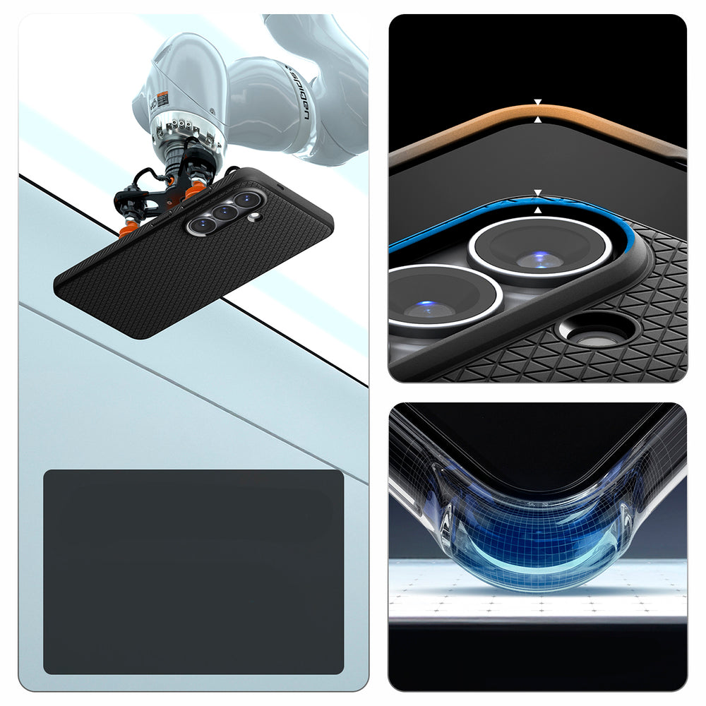 Spigen Liquid Air Mag MagSafe aizsargvāciņš Samsung Galaxy S26+, matēti melns