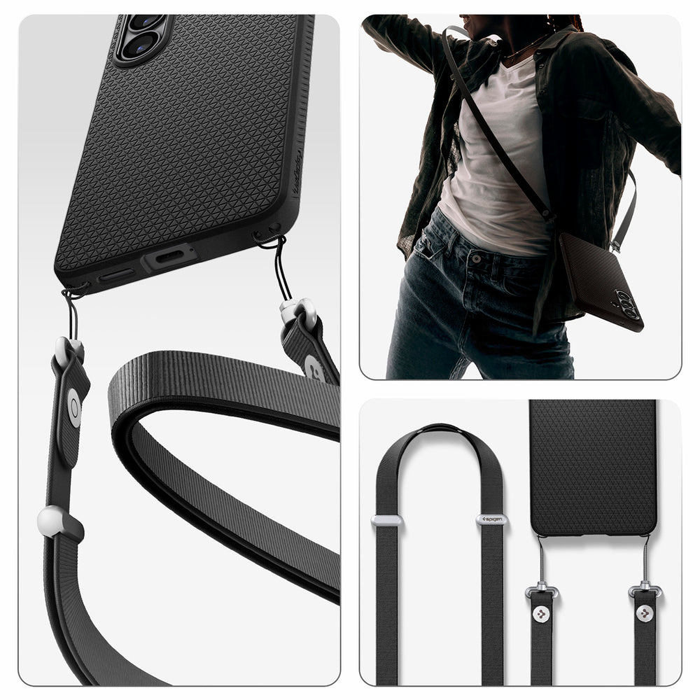 Spigen Liquid Air Mag MagSafe aizsargvāciņš Samsung Galaxy S26+, matēti melns