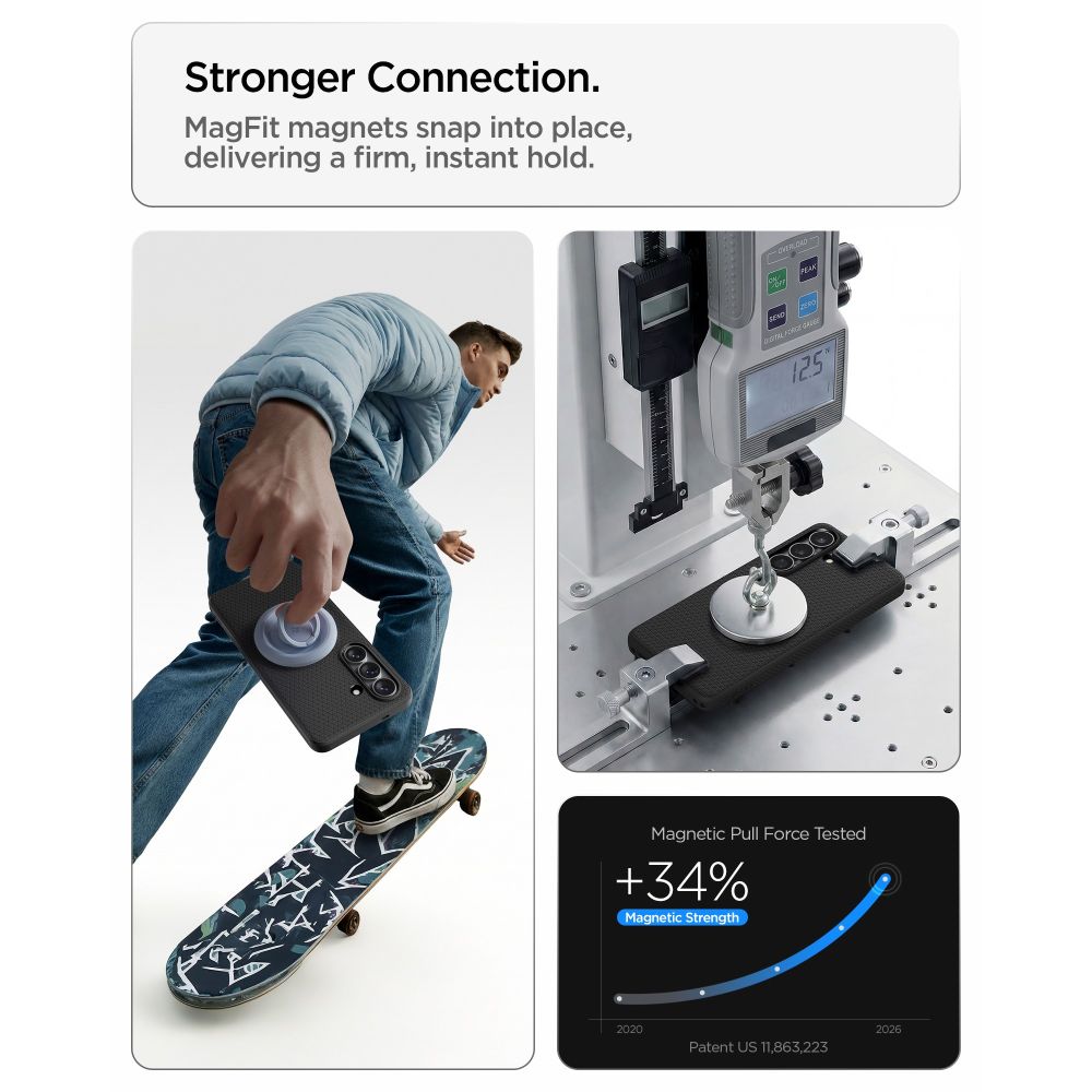 Spigen Liquid Air Mag MagSafe aizsargvāciņš Samsung Galaxy S26+, matēti melns