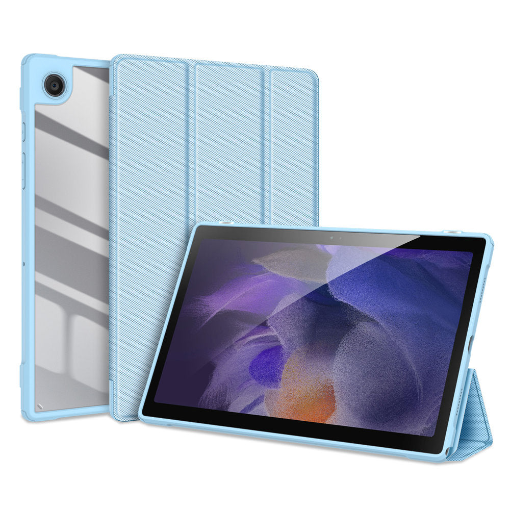 Dux Ducis Toby maciņš Samsung Galaxy Tab A8 10,5″ (2021) ar irbuļa turētāju, zils