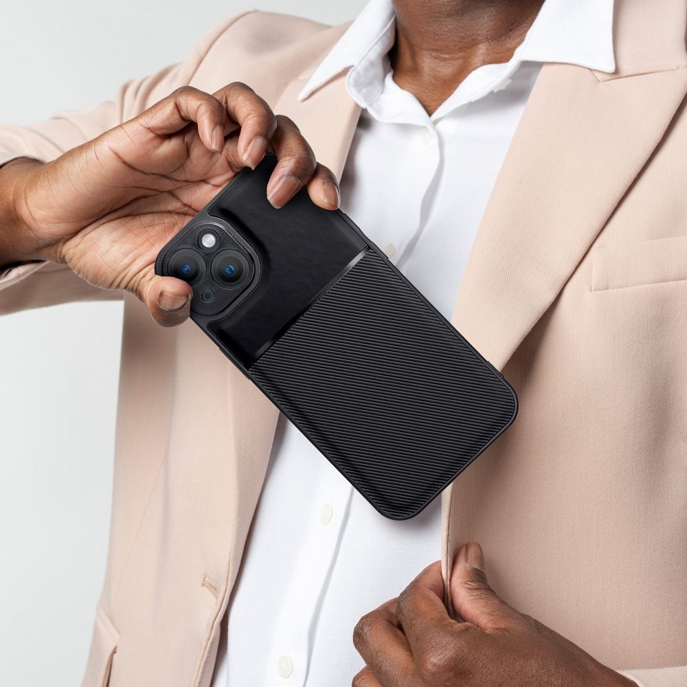 Aizsargvāciņš Xiaomi Redmi Note 12S – NOBLE, melns — attēls 2