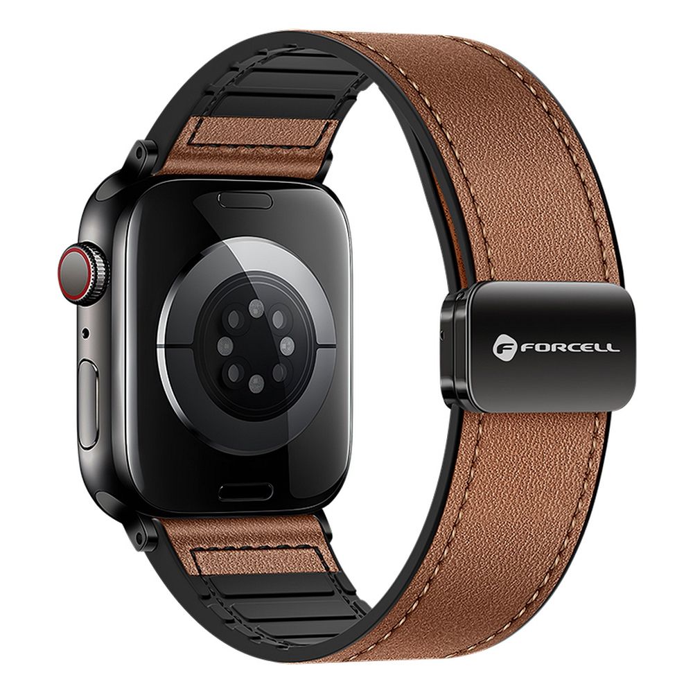 Forcell F-Design FA21 siksniņa Apple Watch 38 / 40 / 41 mm, brūna