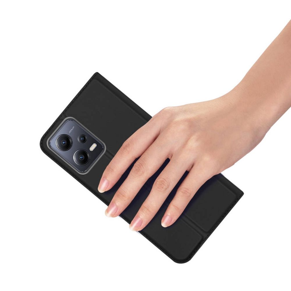 Aizsargvāciņš Redmi Note 12 5G – DUX DUCIS Skin Pro - Smooth Leather, melns — attēls 2