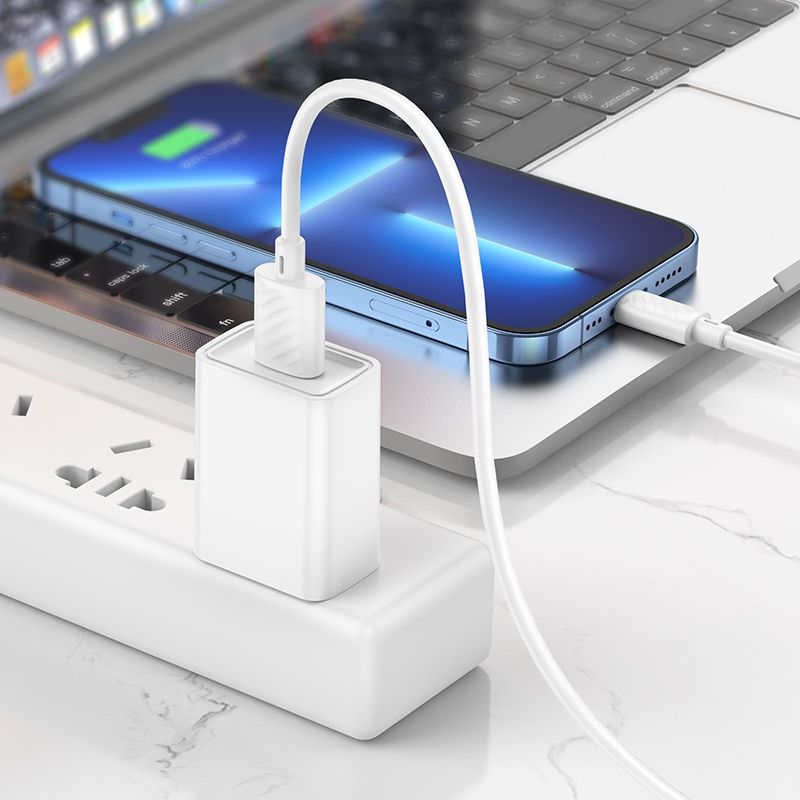 Kabelis HOCO cable USB A to Lightning 2,4A X88 1 m white — attēls 3
