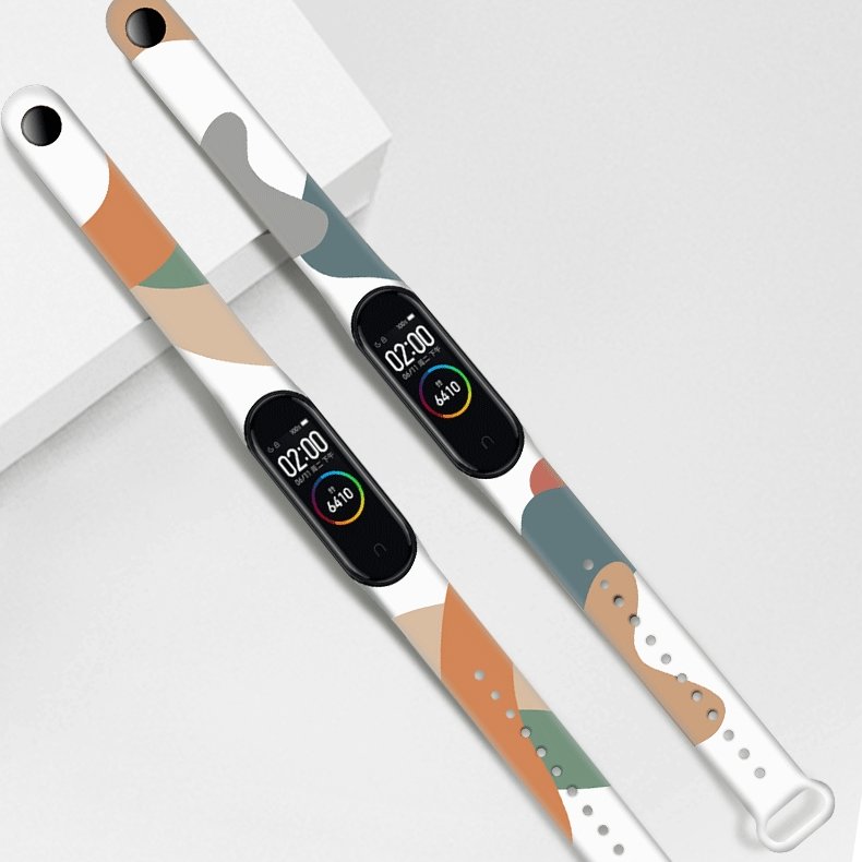 Strap Moro silikona siksniņa Xiaomi Mi Band 5/6, kamuflāžas raksts 6