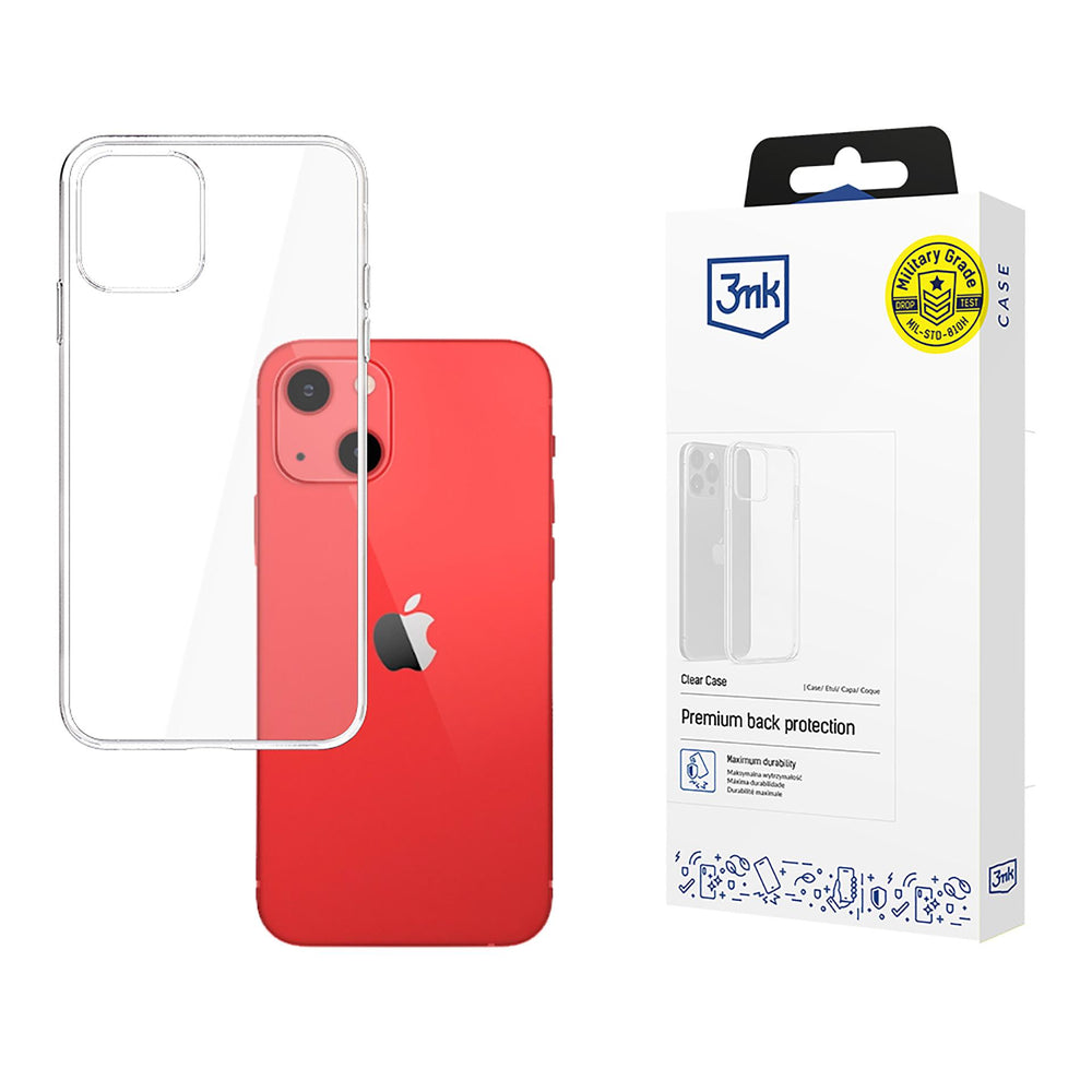 Aizsargvāciņš iPhone 13 silicone from the 3mk – Clear Case series, caurspīdīgs