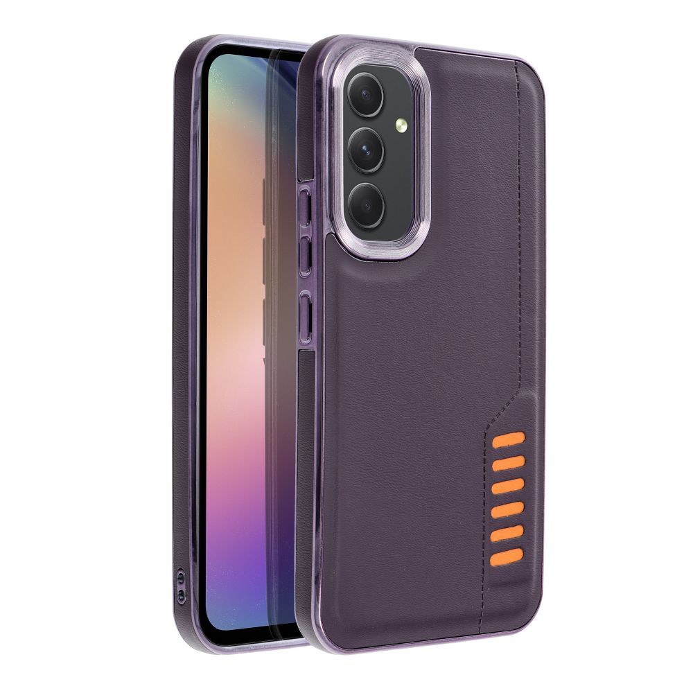 Aizsargvāciņš Samsung A54 5G dark – MILANO, violets — attēls 2