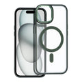 Aizsargvāciņš iPhone 15 – MATTE MAG compatible with MagSafe, zaļš