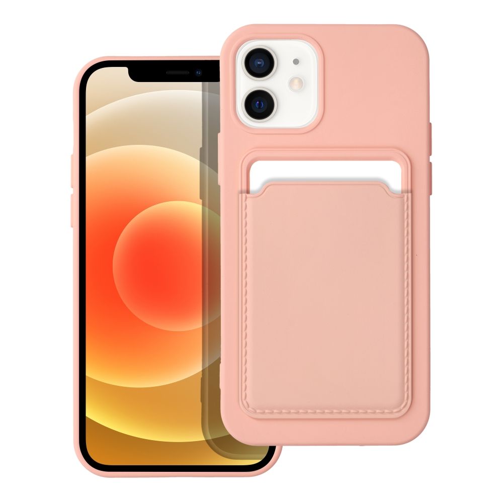 Aizsargvāciņš iPhone 12 – CARD, rozā