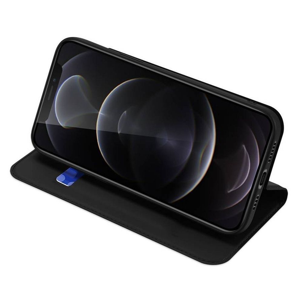 Aizsargvāciņš iPhone 13 Pro Max – DUX DUCIS wallet SKIN PRO, melns — attēls 4