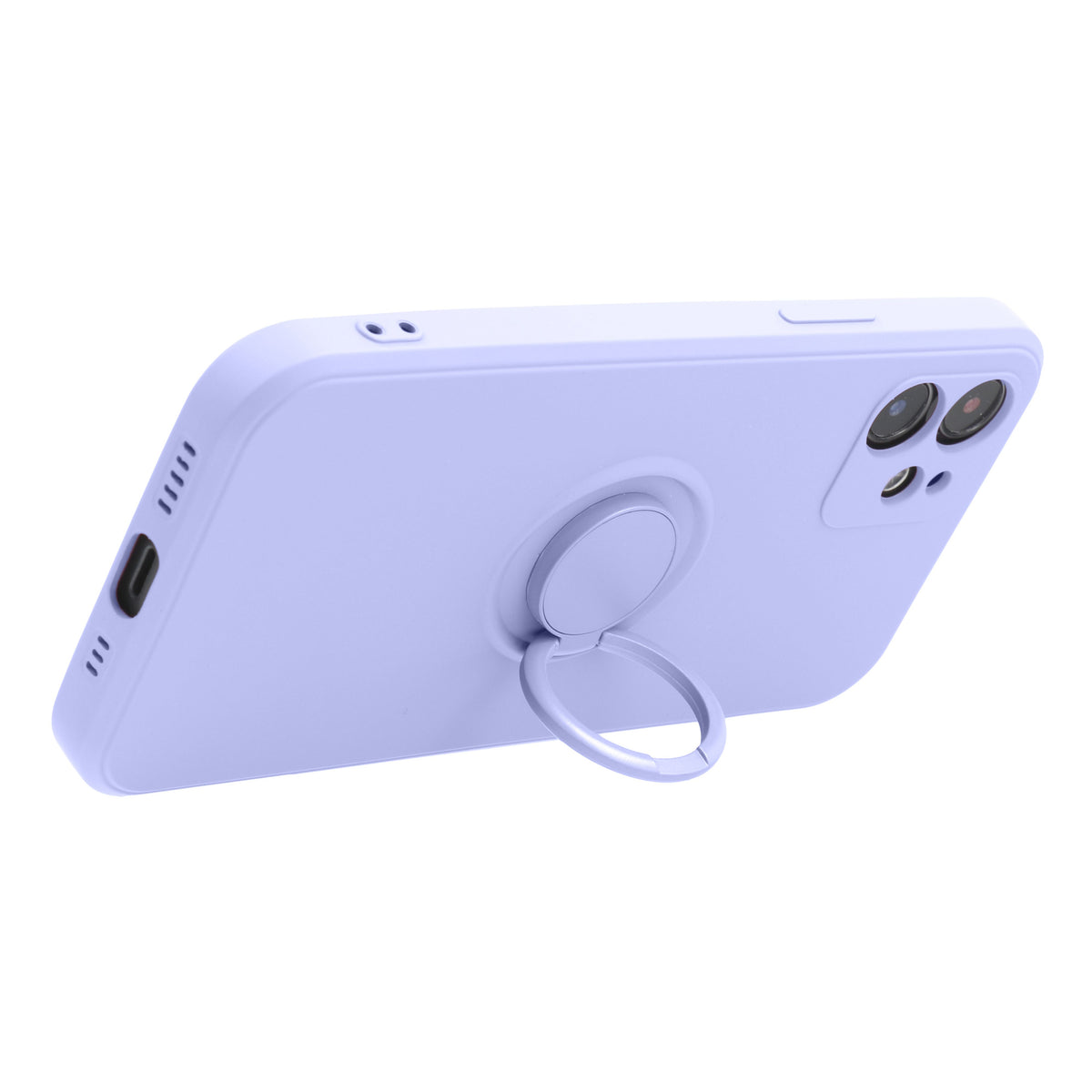 Aizsargvāciņš iPhone 7 / 8 / SE 2020 / SE 2022 – SILICONE RING, violets — attēls 4