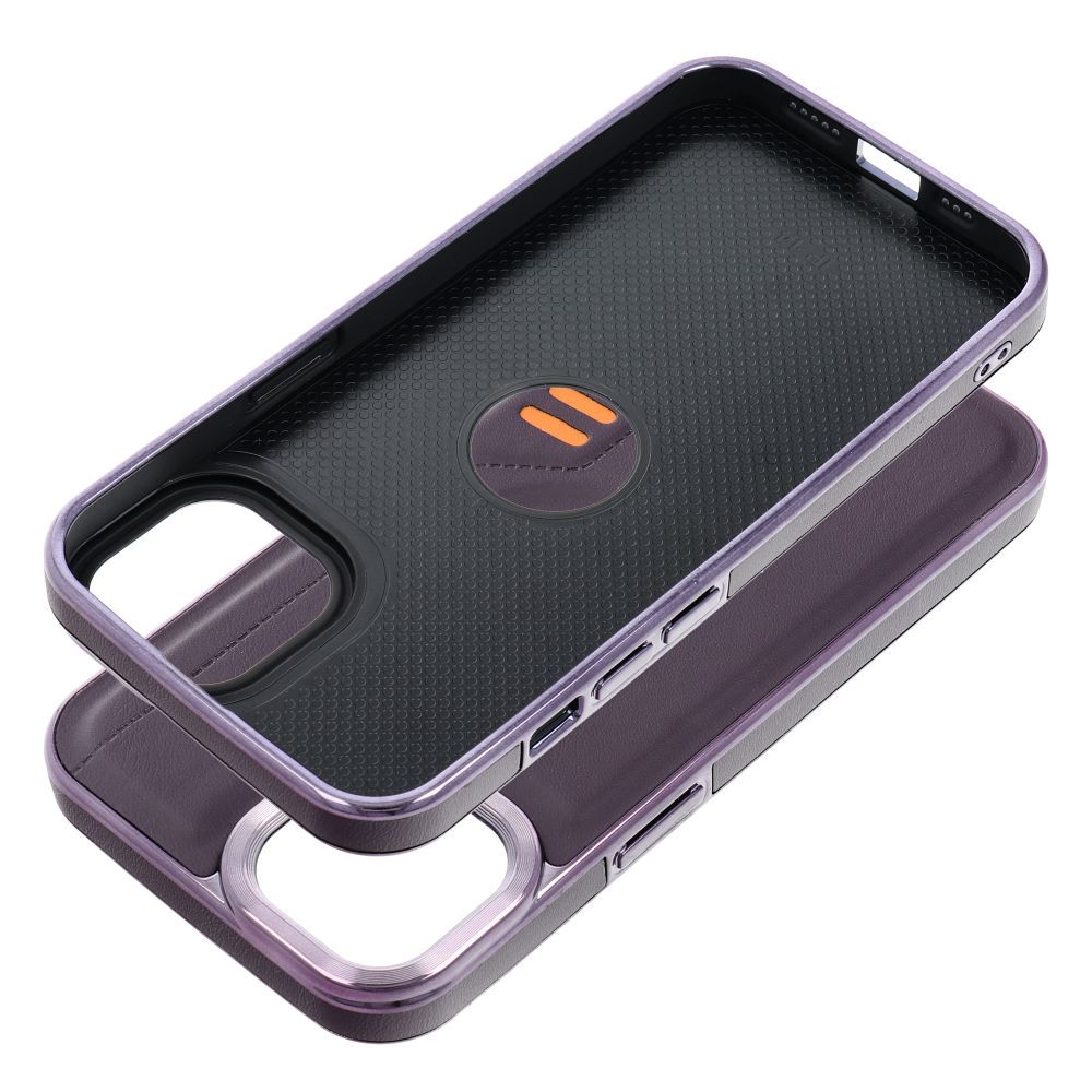 Aizsargvāciņš iPhone 14 dark – MILANO, violets — attēls 3