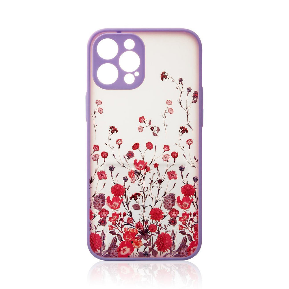 Aizsargvāciņš iPhone 12 Pro Max floral – Design, violets
