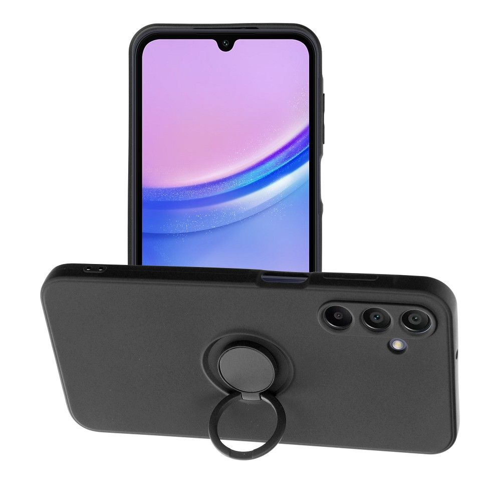 Aizsargvāciņš Samsung A15 5G / A15 4G – SILICONE RING, melns
