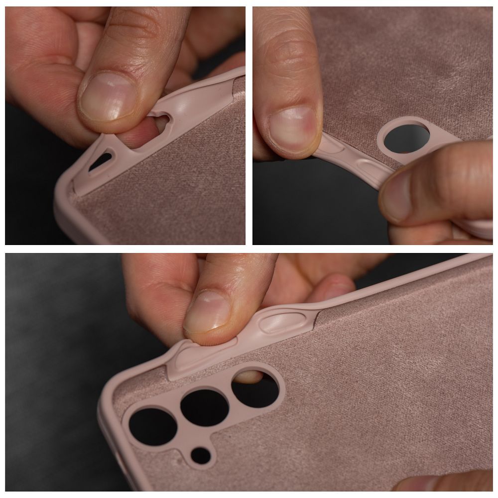 Aizsargvāciņš Xiaomi REDMI A3 4G sand – SILICONE 2mm, rozā — attēls 4