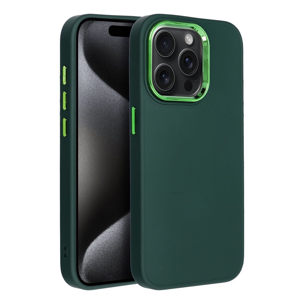 Aizsargvāciņš iPhone 15 Pro – FRAME, zaļš — attēls 2