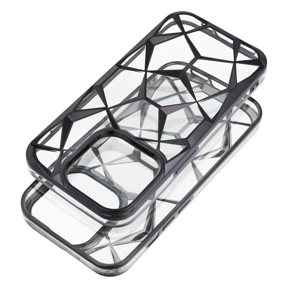 Aizsargvāciņš iPhone 16 – TWINKI, melns — attēls 3