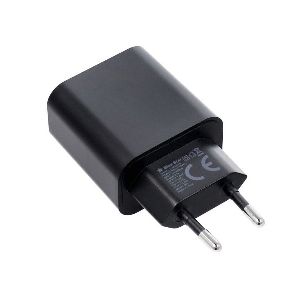 Uzlādes adapteris BLUE STAR travel charger Type C + cable Type C to Type C PD QC4.0 3A 20W TFB-TC-20WPD black — attēls 2