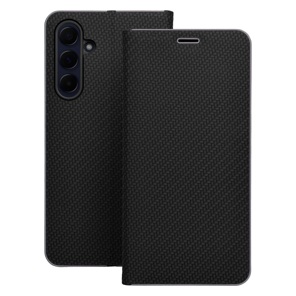 Aizsargvāciņš Samsung Xcover 7 – LUNA Carbon, melns — attēls 3