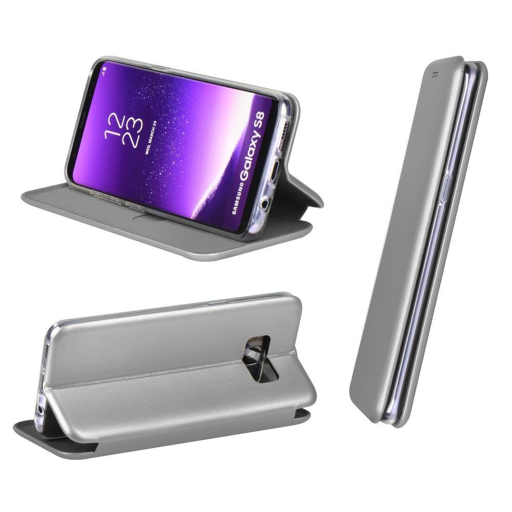 Forcell Elegance atverams maciņš Samsung Galaxy A02s, pelēks