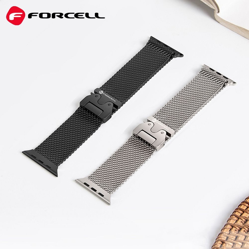 Forcell F-Design FA11 siksniņa Apple Watch 38 / 40 / 41 mm, melna