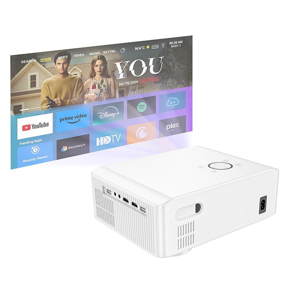 HOCO projector with Android software Wi-Fi Bluetooth 1080P DT3 white — attēls 4