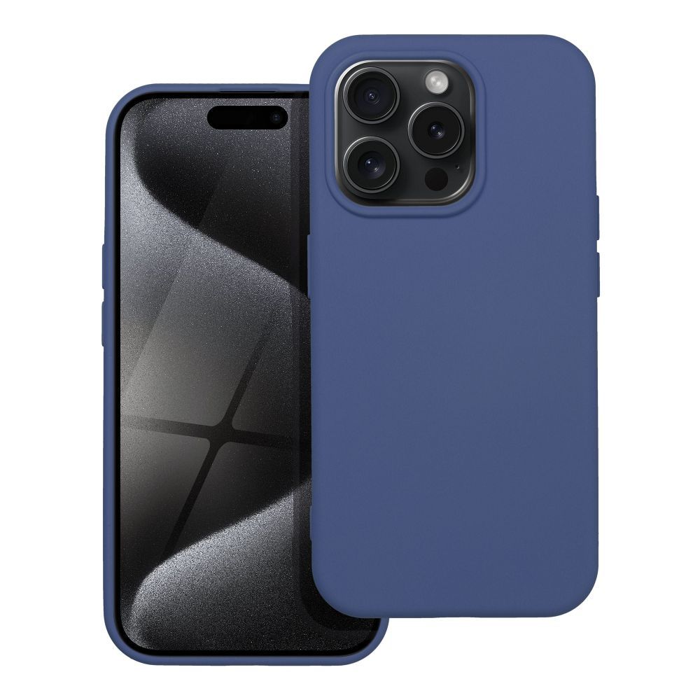 Aizsargvāciņš iPhone 15 Pro – SILICONE, zils