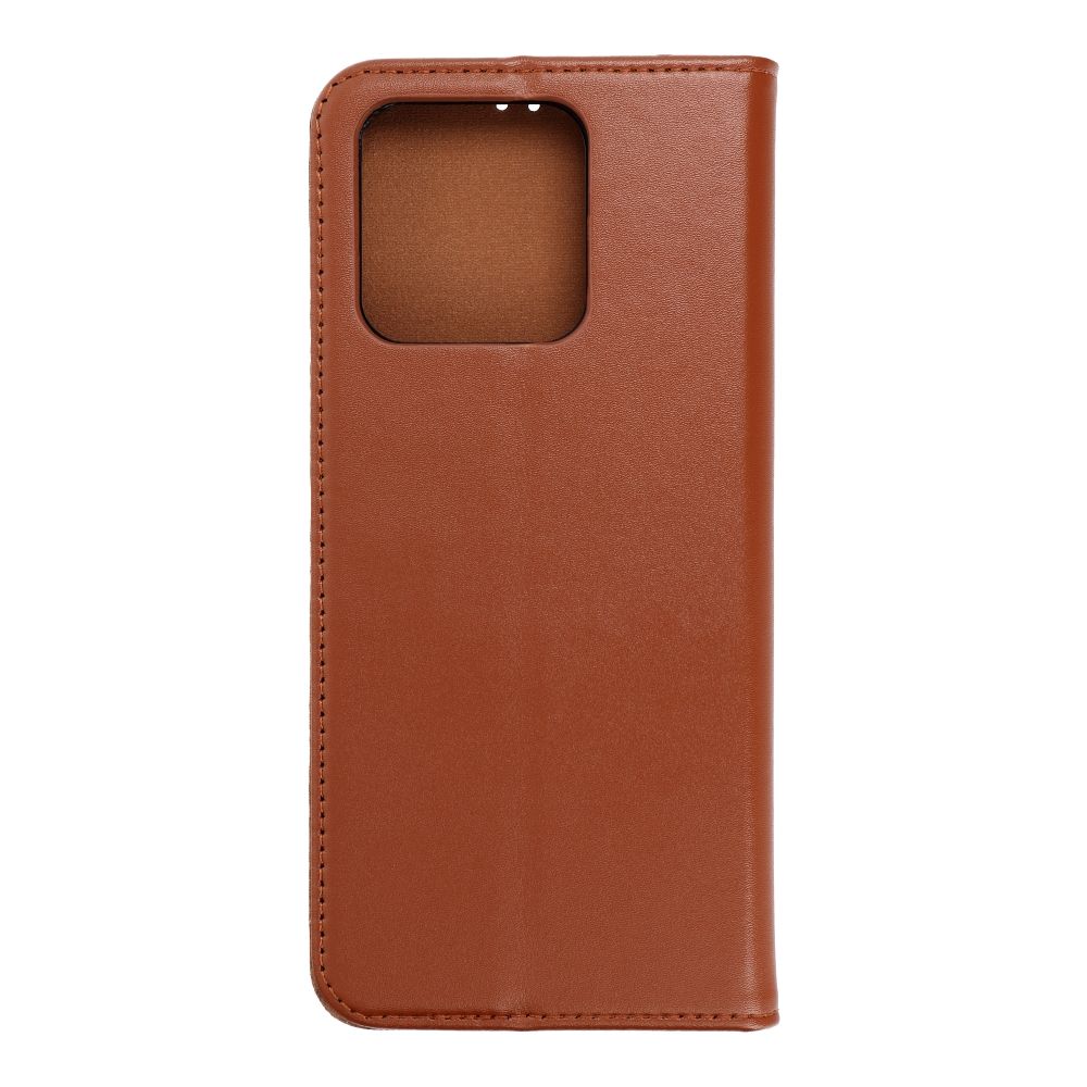 Aizsargvāciņš Xiaomi Redmi 10C – Leather SMART PRO, brūns — attēls 2