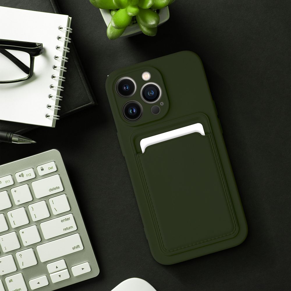 Aizsargvāciņš iPhone 16 Plus – CARD, zaļš — attēls 3