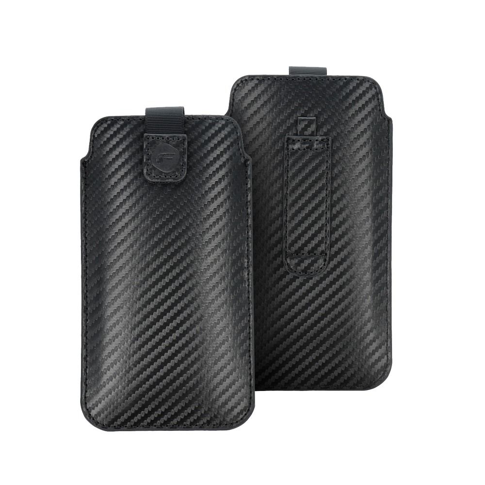 Aizsargvāciņš Samsung A02s / A03s / A05 / A05s / A12 / A15 / A21s / A25 / A32 5G / A42 5G / A72 5G / M12 Xiaomi Redmi 9A / 9AT / 9c / Note 10 PRO / Mi11 OPPO A52 / A72 / A92 REALME 7i VIVO Y52 5G / Y72 5G – POCKET Carbon Universal - Size 17 — attēls 2