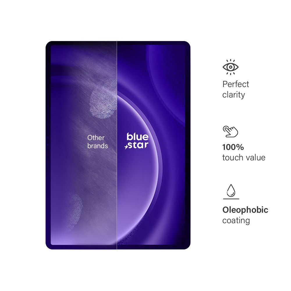 Aizsargstikls Samsung Galaxy Tab S9 FE+ 12.4" – Blue Star — attēls 4