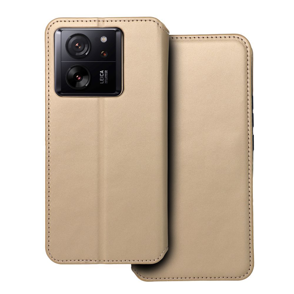 Aizsargvāciņš Xiaomi 13T / 13T Pro – DUAL POCKET, zelta