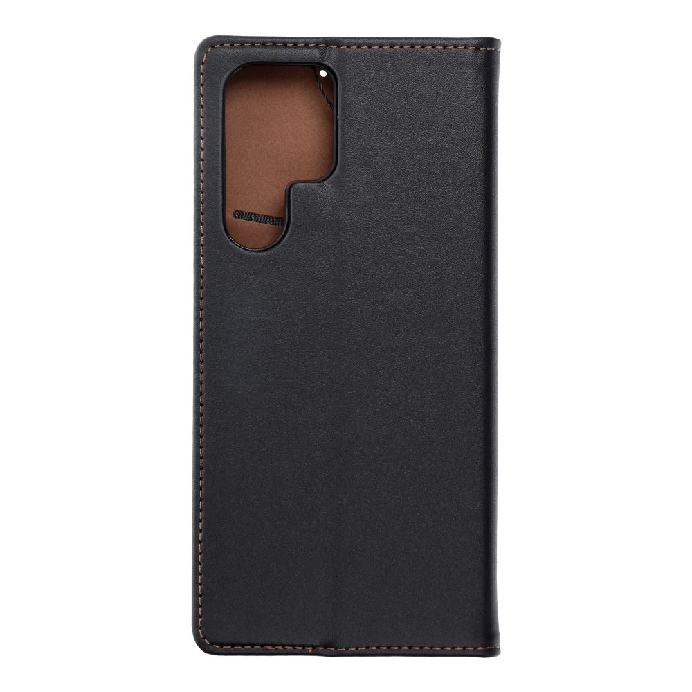 Aizsargvāciņš Samsung S22 Ultra – SMART PRO leather, melns — attēls 2