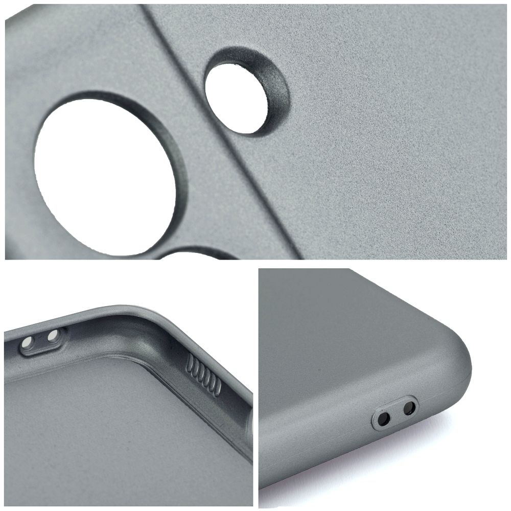 Aizsargvāciņš Xiaomi Redmi 12C – METALLIC, pelēks — attēls 4