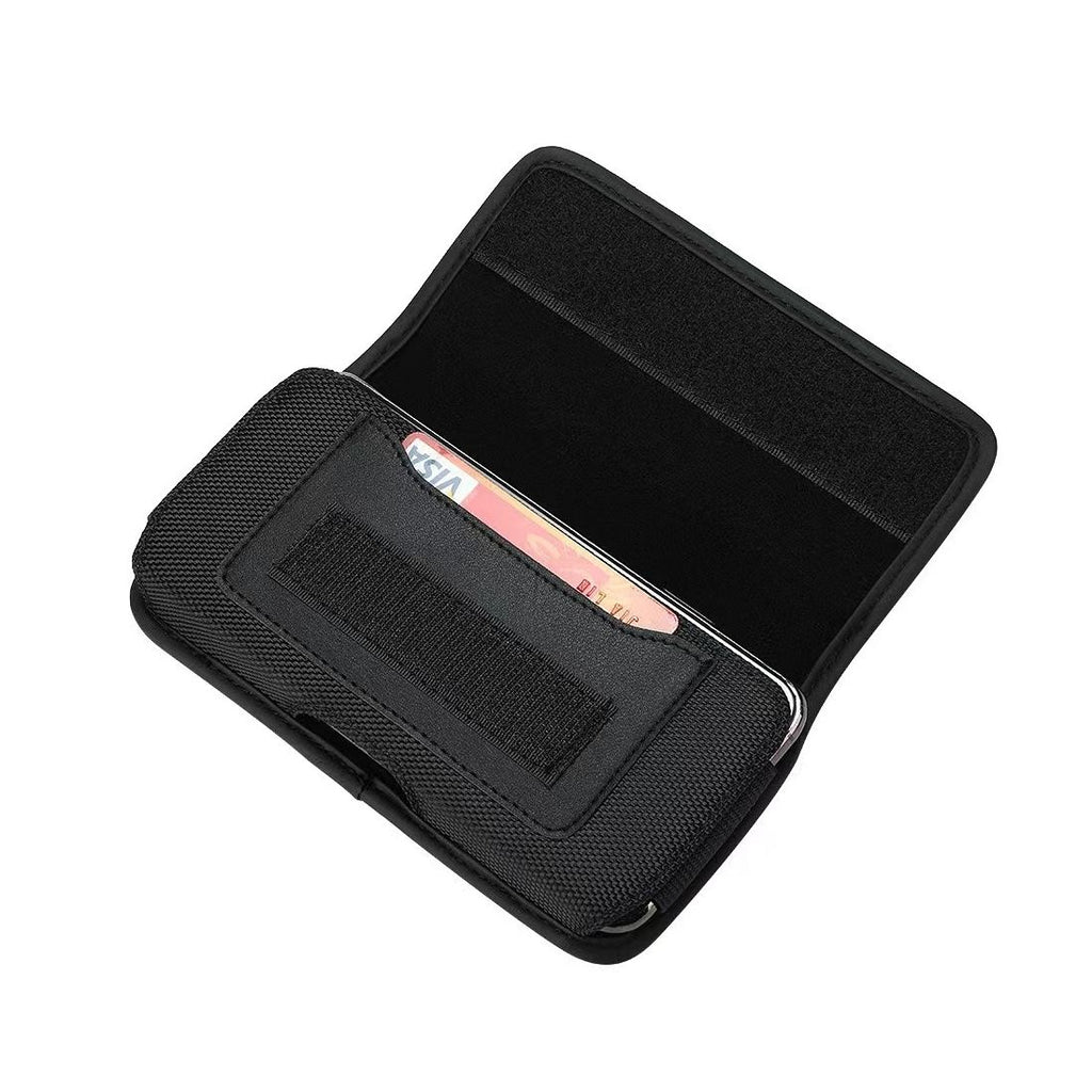 Aizsargvāciņš iPhone 13 PRO MAX / Samsung S21 Ultra / Xiaomi 12 Ultra – Horizontal universal OXFORD model 4, melns — attēls 2