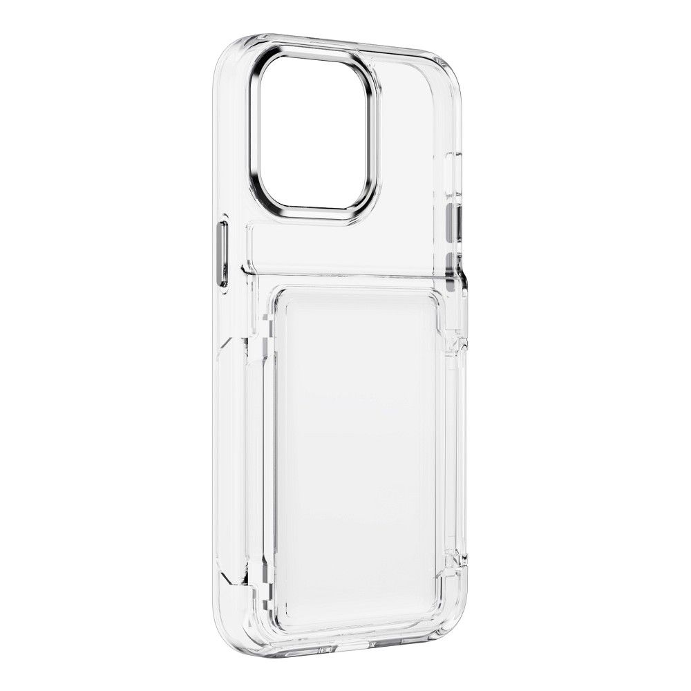 Aizsargvāciņš iPhone 15 Pro – FORCELL F-PROTECT Crystal Pocket, caurspīdīgs — attēls 2