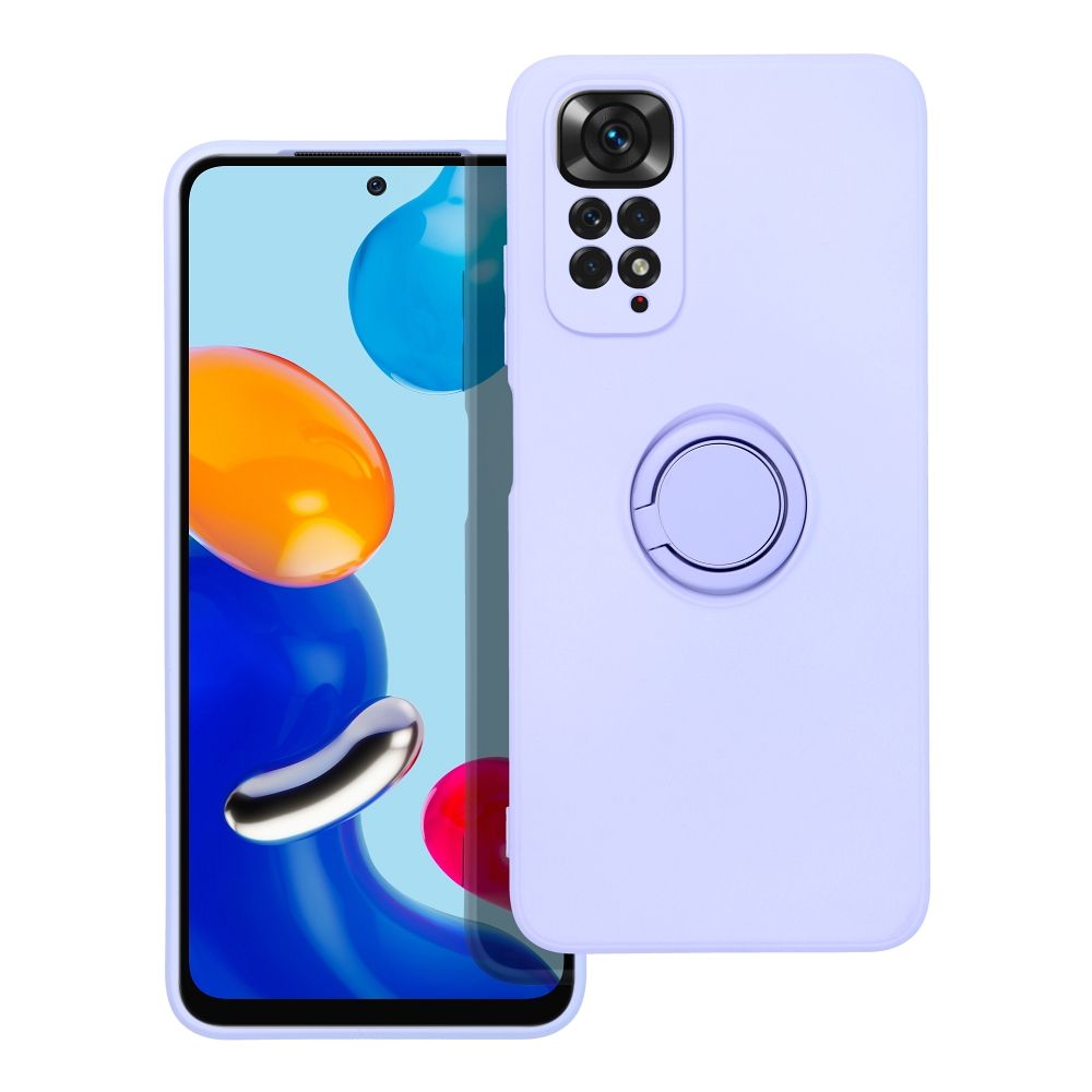 Aizsargvāciņš Xiaomi Redmi Note 11 / 11S – SILICONE RING, violets — attēls 2
