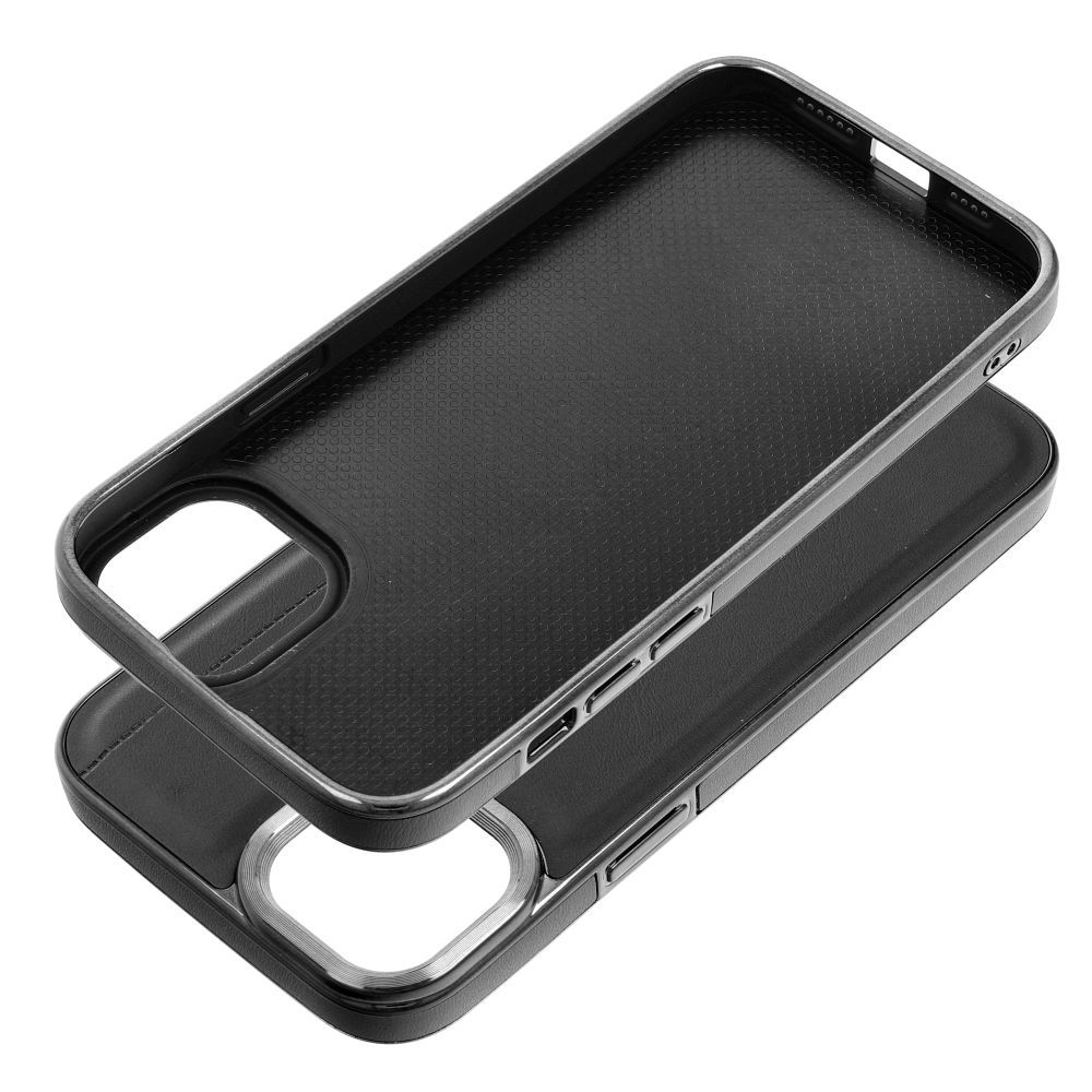 Aizsargvāciņš iPhone 15 Plus – MILANO, melns — attēls 3