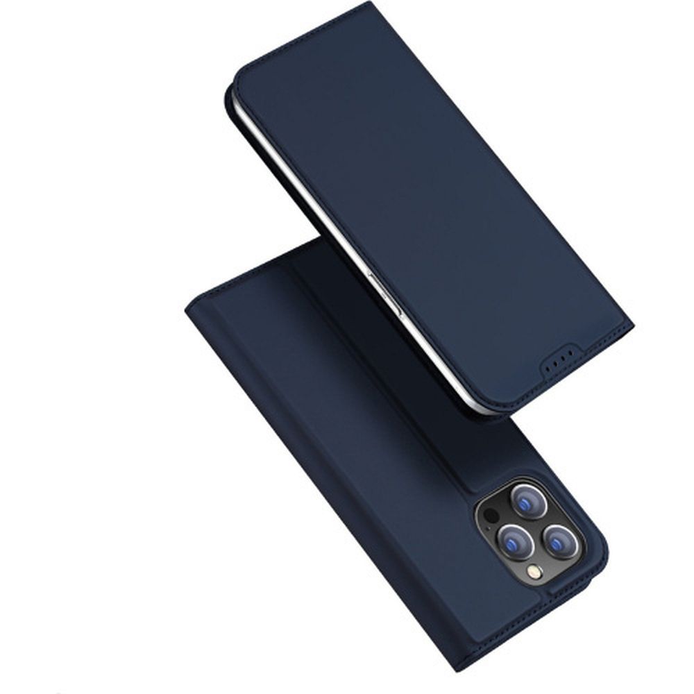 Aizsargvāciņš iPhone 15 Pro Max – DUX DUCIS wallet SKIN PRO, zils