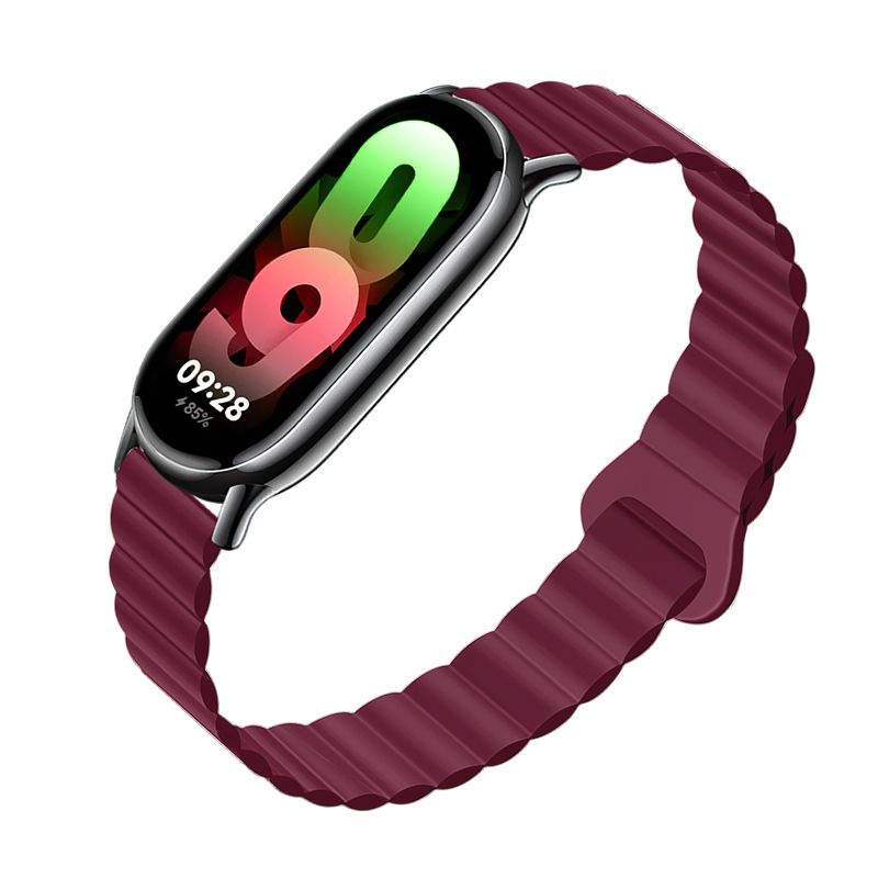 Forcell F-Design FX8 siksniņa Xiaomi Mi Band 8, vīna sarkana
